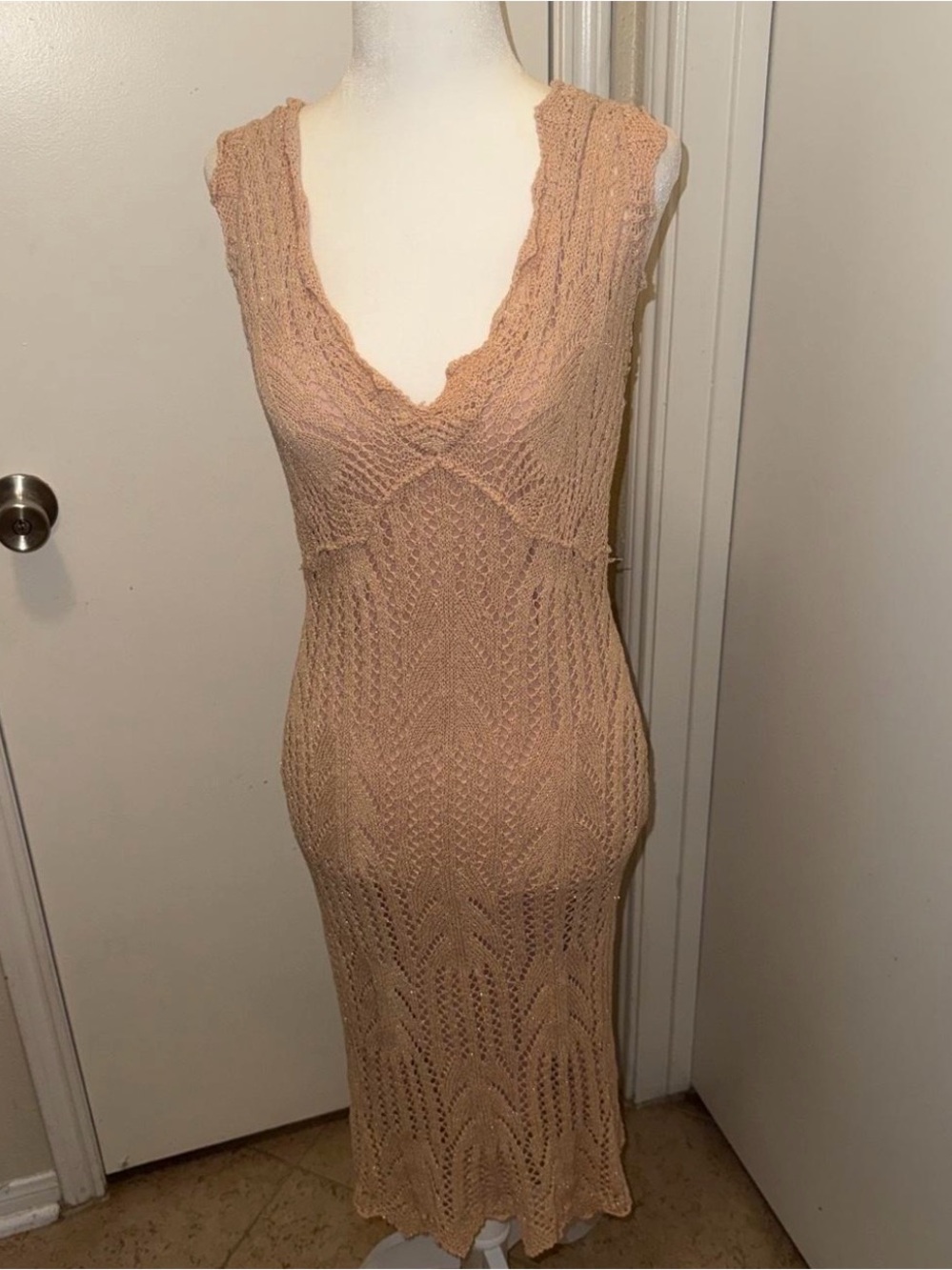 Guess crotchet maxi dress and slip dress